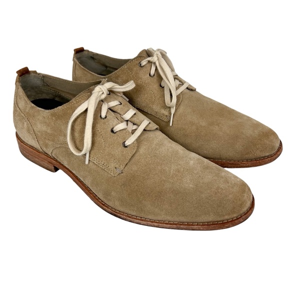 Cole‎ Haan Feathercraft Grand Blucher Oxford Tan Suede Men’s Size 11.5 - Picture 1 of 11